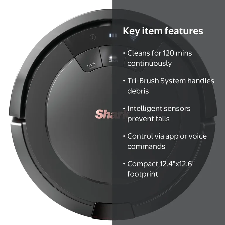 Shark ION Robot Vacuum, Wi-Fi Connected, Works with Google