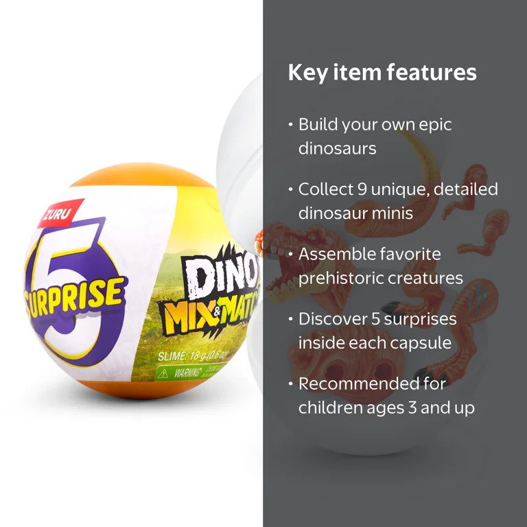 5 Surprise Dino Mix & Match by ZURU - Surprise Unboxing