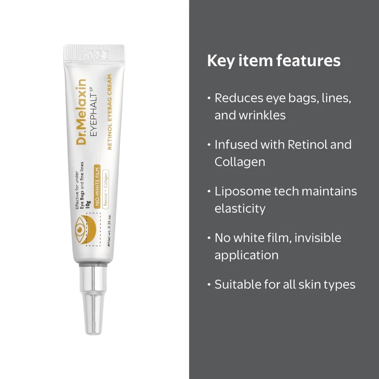 Dr.Melaxin Eyephalt, Retinol Collagen Eye Cream for Under Eye Bags
