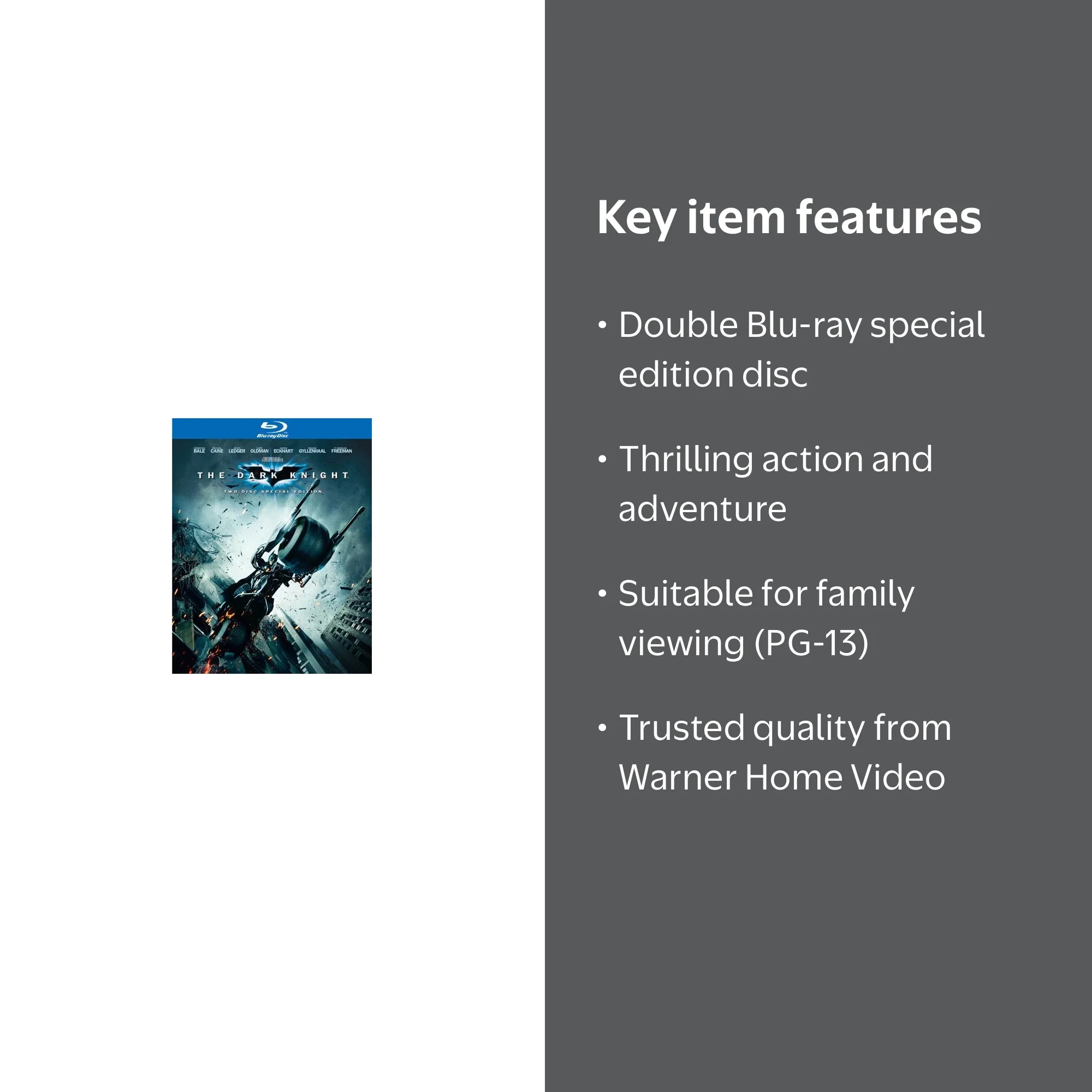 Warner Home Video: The Dark Knight Blu-ray, Action & Adventure