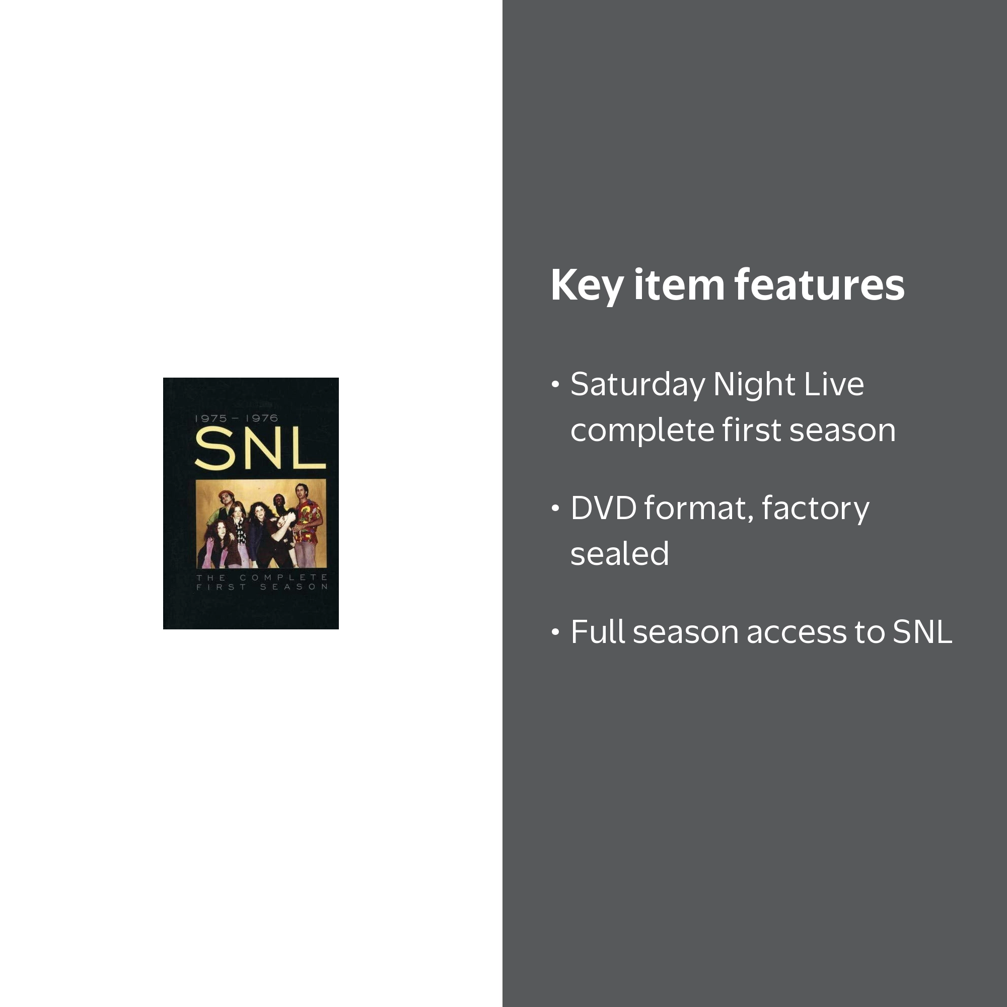 Saturday Night Live: The Complete First Season (DVD) - Walmart.com