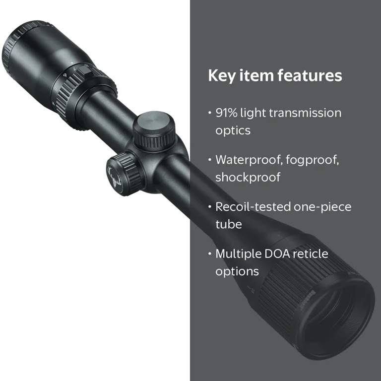 Bushnell Trophy XLT Riflescope, Black, Fully Multi-Coated Optics