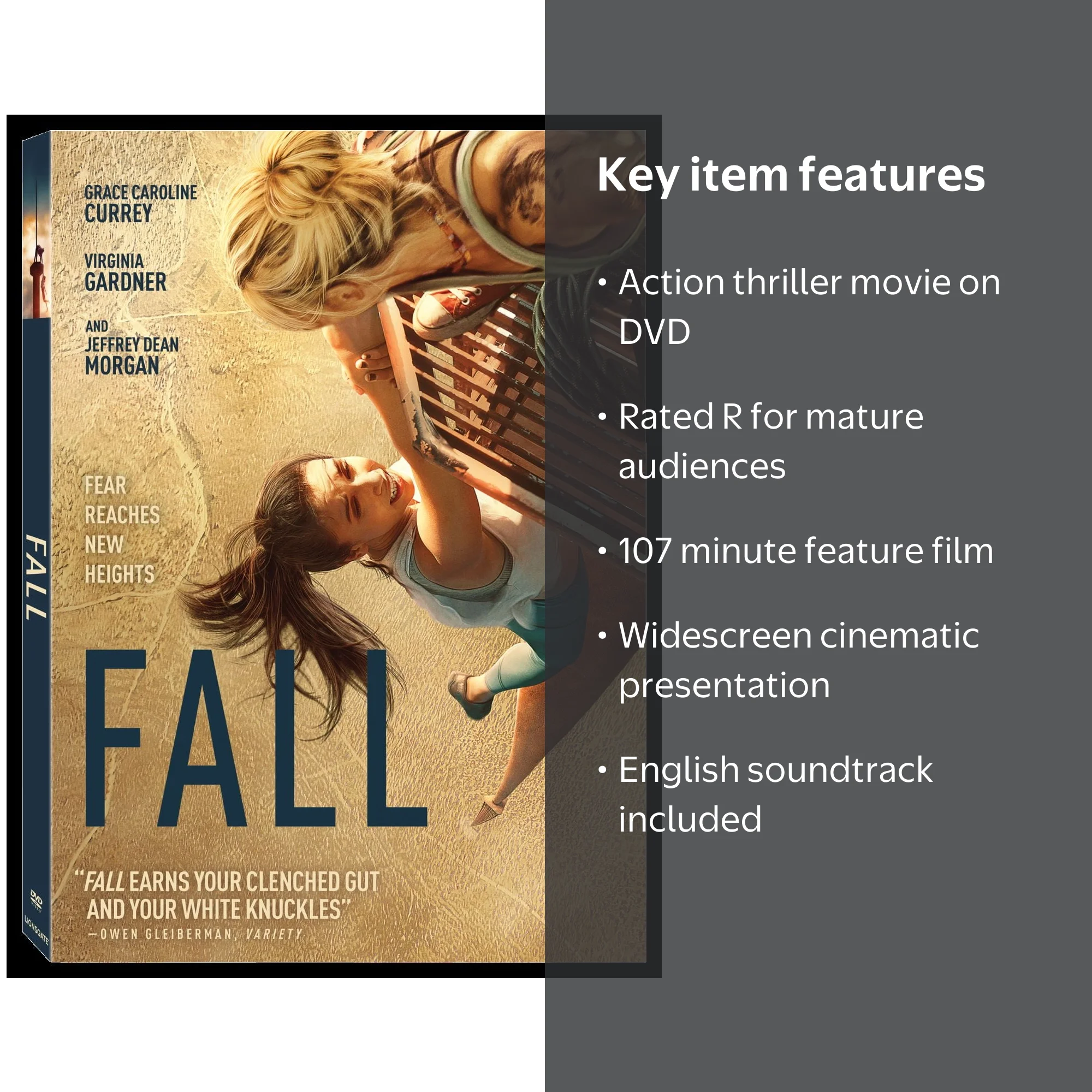 Lionsgate Home Entertainment, Fall DVD, Widescreen, Action