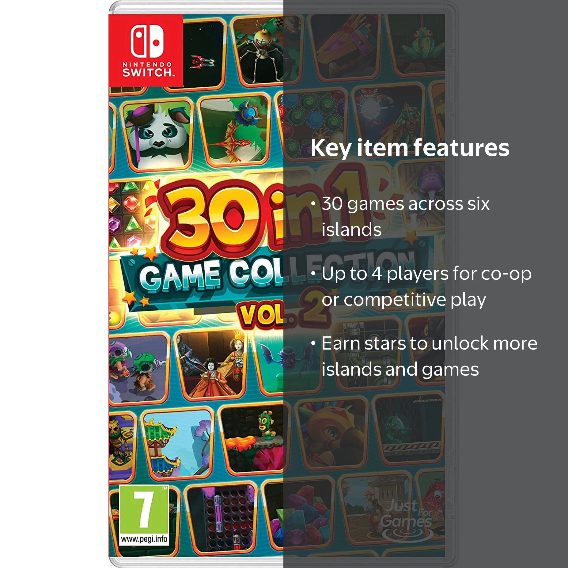 30 In 1 Game Collection Vol 2 (Nintendo Switch) 30 new games to