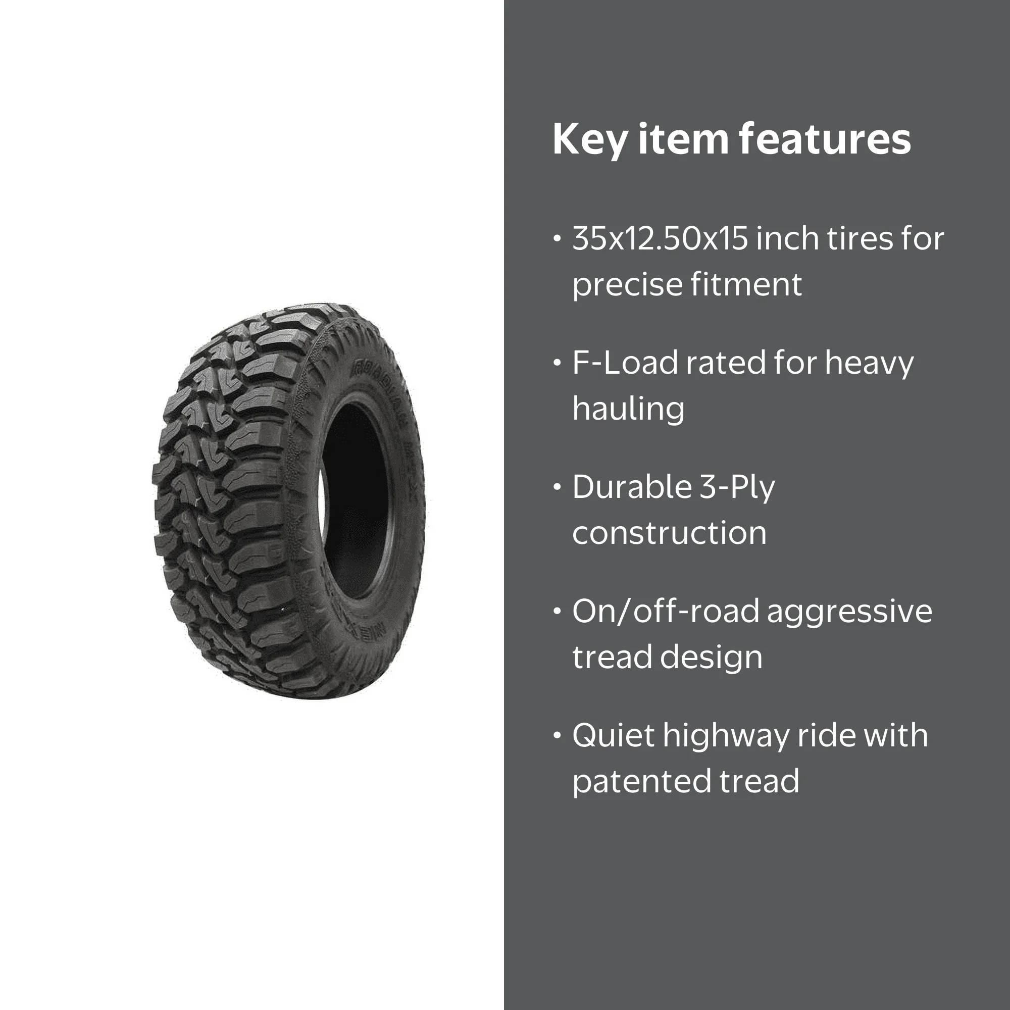 Nexen Roadian MTX 35X1250R15 113 Q Tire - Walmart.com