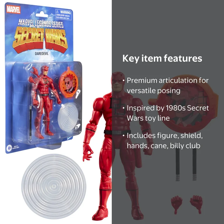 Marvel Legends Series Secret Wars Daredevil, Retro Marvel Comics