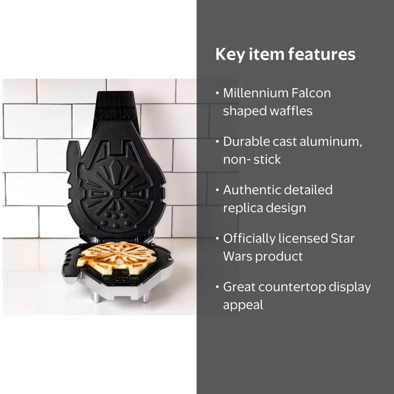 Uncanny Brands Star Wars Millennium Falcon Waffle Maker - Walmart.com