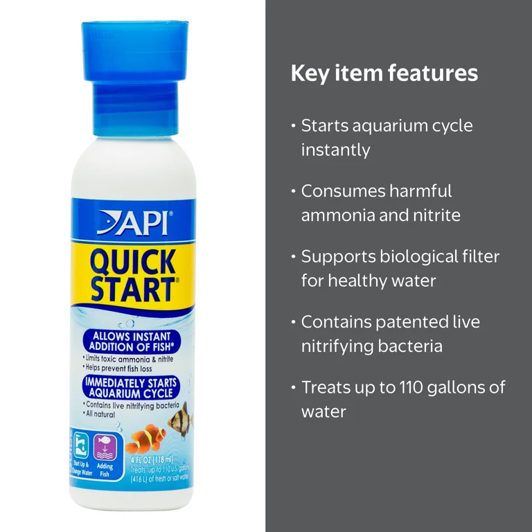 API, Nitrifying Bacteria, 4 fl oz, for Aquarium Cycle - Walmart.com