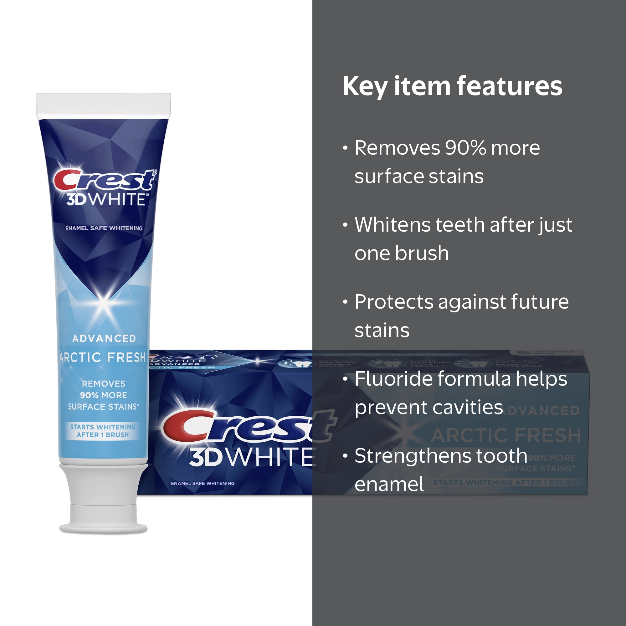 Crest 3D White Arctic Fresh Whitening Toothpaste, 3.8 oz - Walmart.com