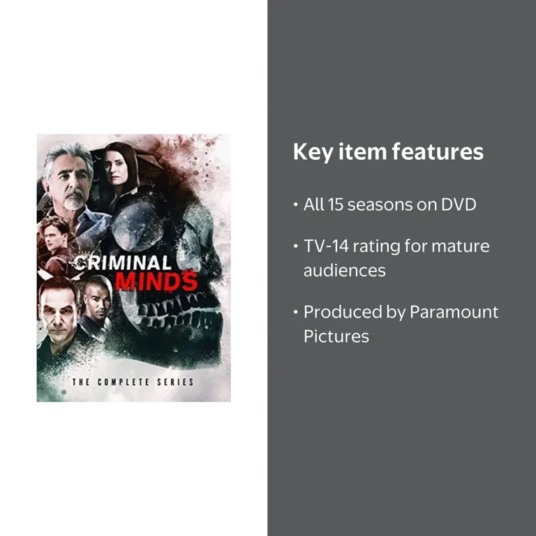 Paramount's Criminal Minds: Complete 15 Seasons DVD Series