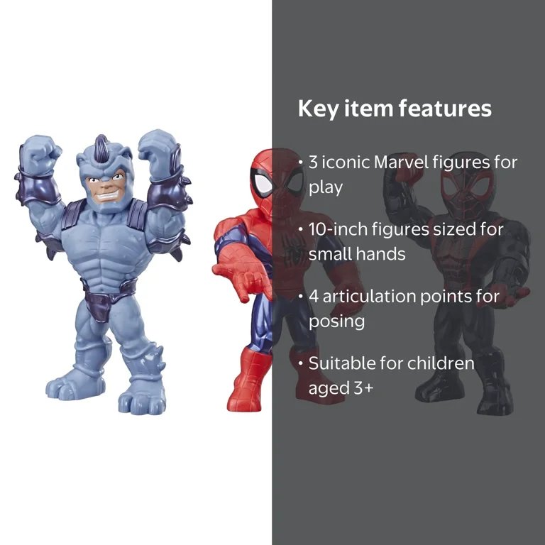Marvel Super Hero Adventures Web Warriors 10-inch 3pk - Walmart.com