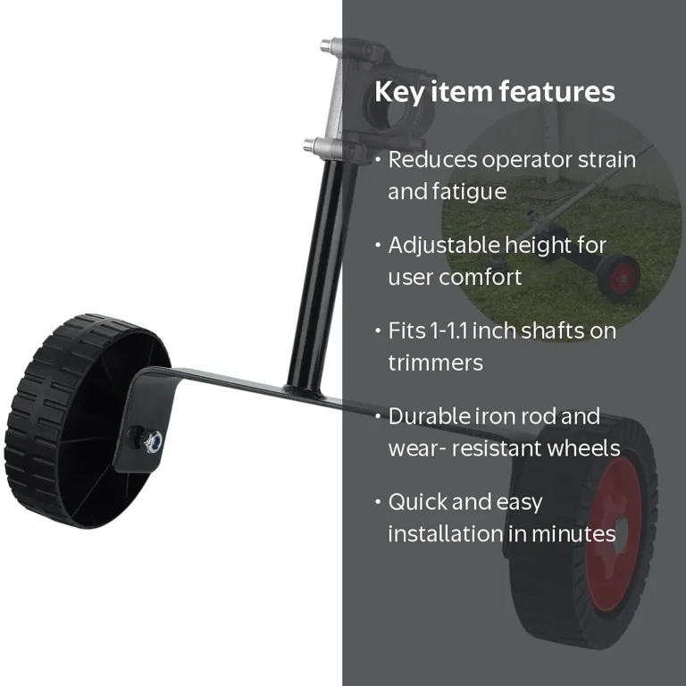 Ruedas De Soporte Ajustables Para Cortacésped, Compatibles Con Múltiples Marcas, Estructura Triangular, Altura Regulable Para Cortes Precisos