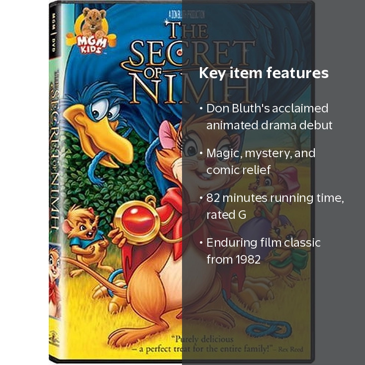 MGM Movie - The Secret of NIMH, Kids & Family DVD - Walmart.com