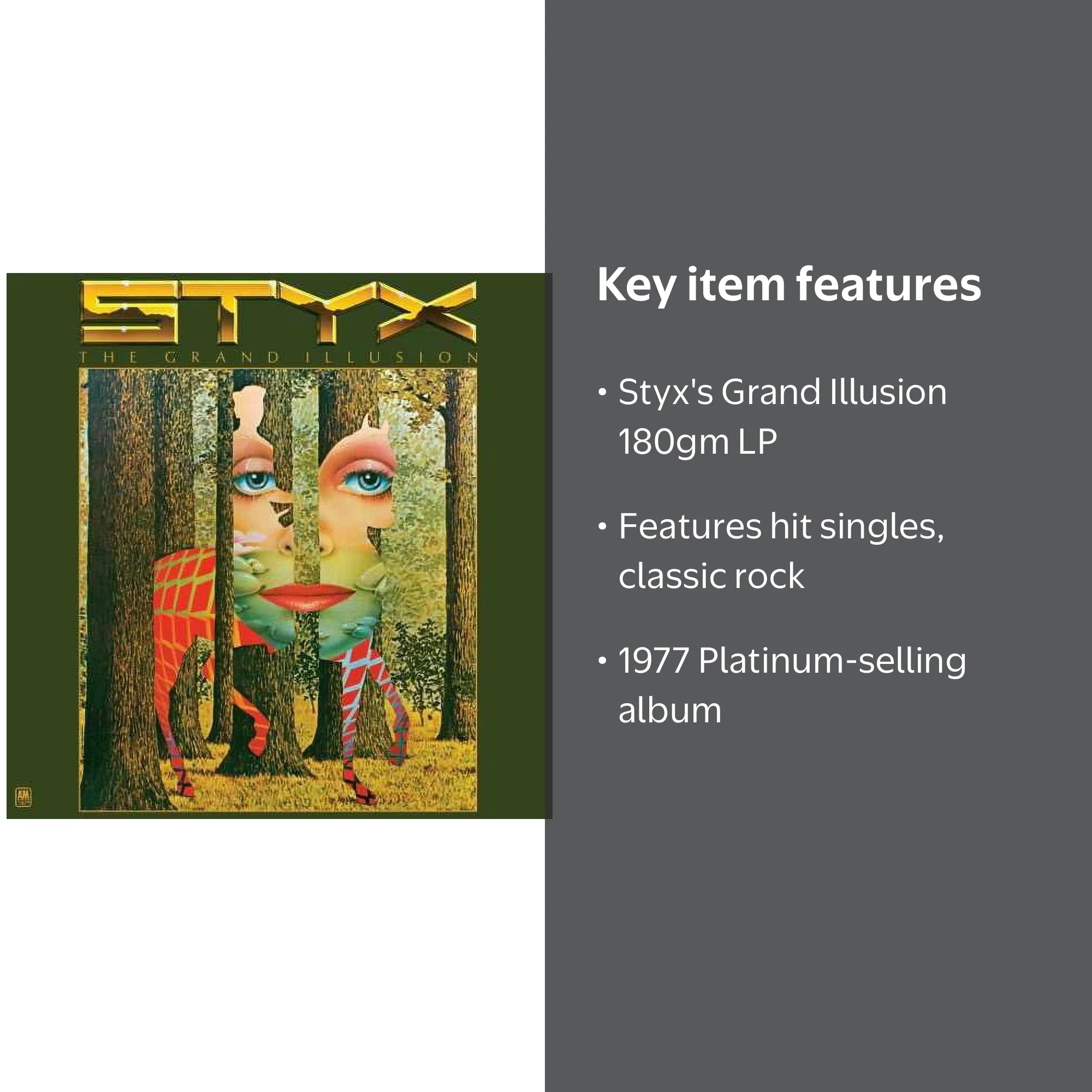 Styx - Grand Illusion - Music & Performance - Vinyl - Walmart.com
