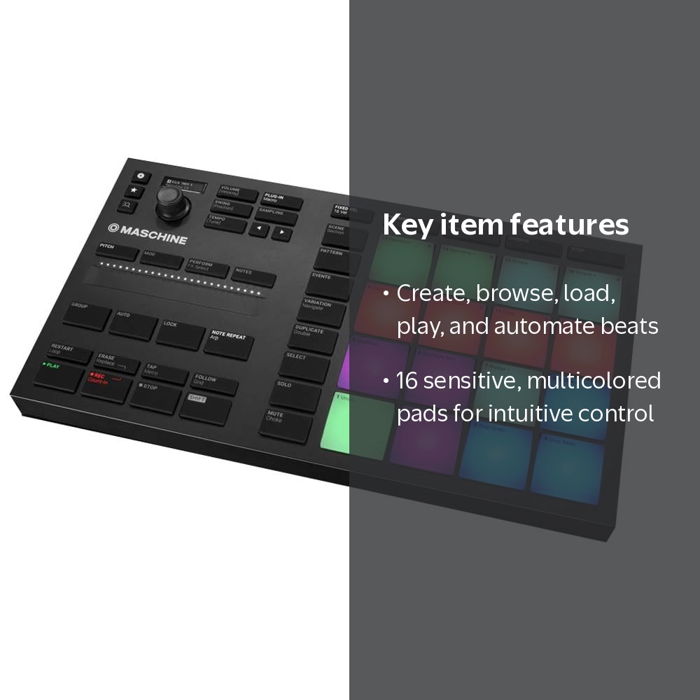 Native Instruments Maschine Mikro Mk3 DJ Beat Maker, Music