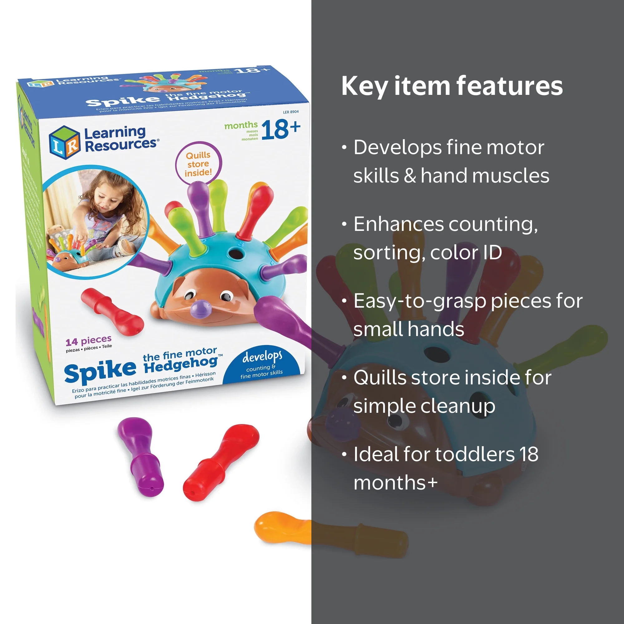 Learning Resources Spike the Fine Motor Hedgehog Toddler