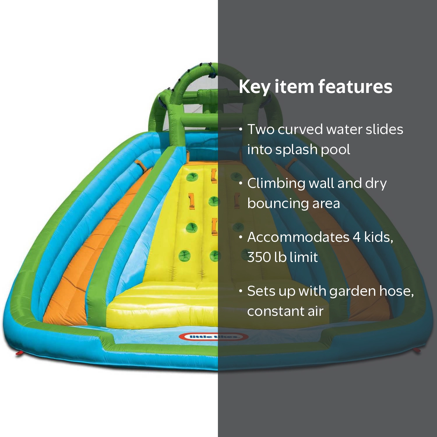 Little Tikes Rocky Mountain River Race Inflatable Water Slide