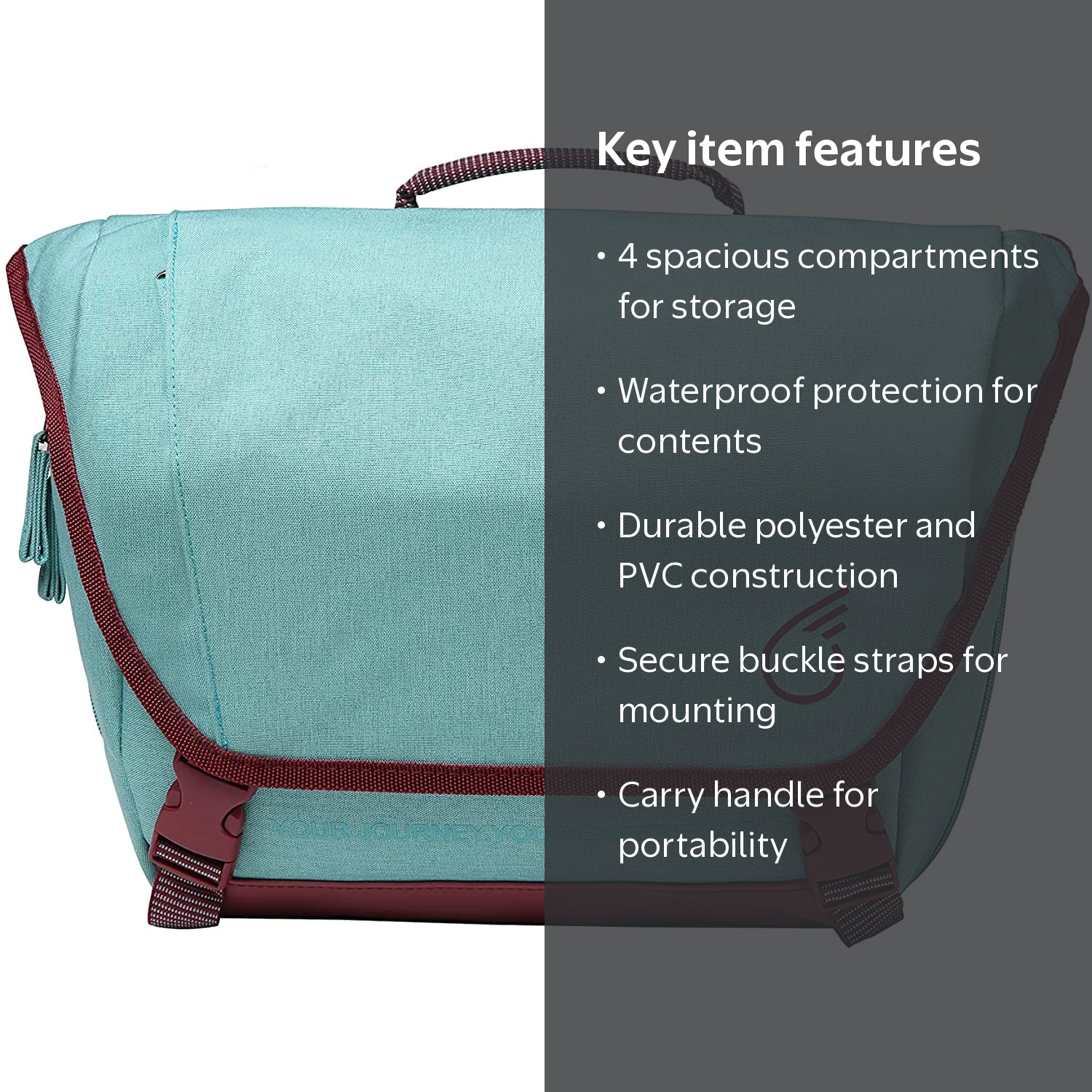 sixthreezero Bicycle Pannier Bag Rear Rack Trunk with Waterproof