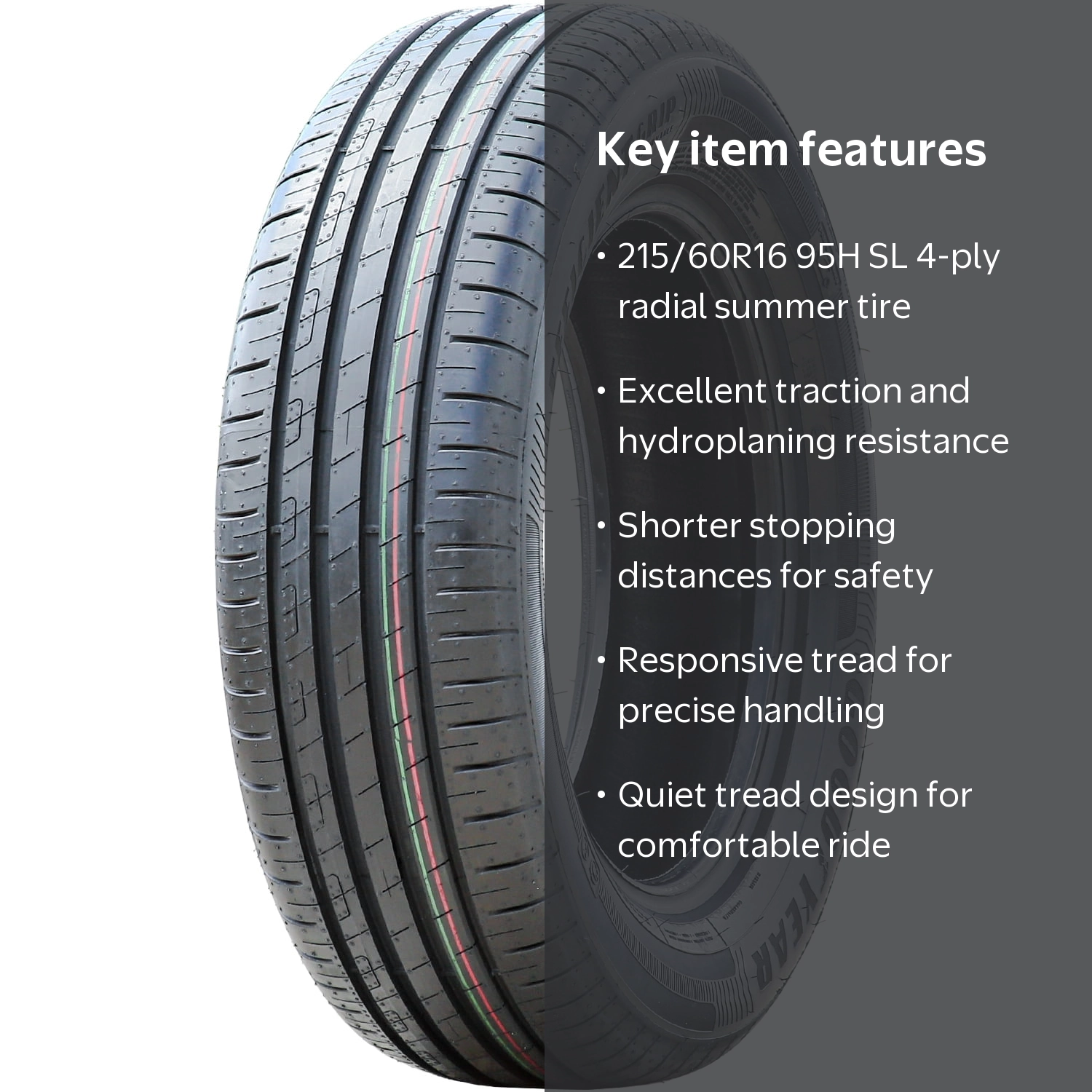 Goodyear EfficientGrip Performance, Summer Tire, 215/60R16 95H