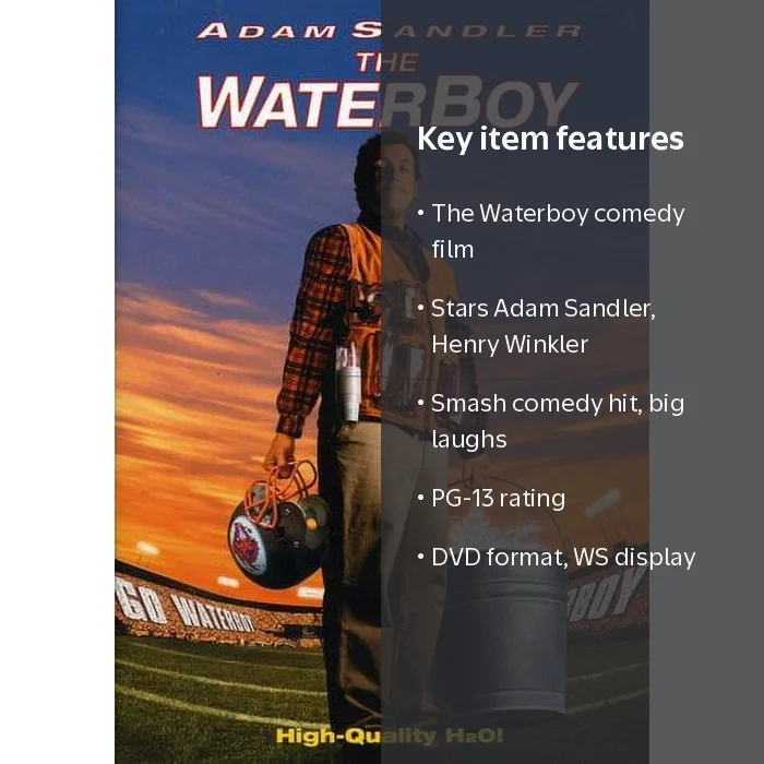 Disney, The Waterboy, DVD, Comedy Movie with Adam Sandler