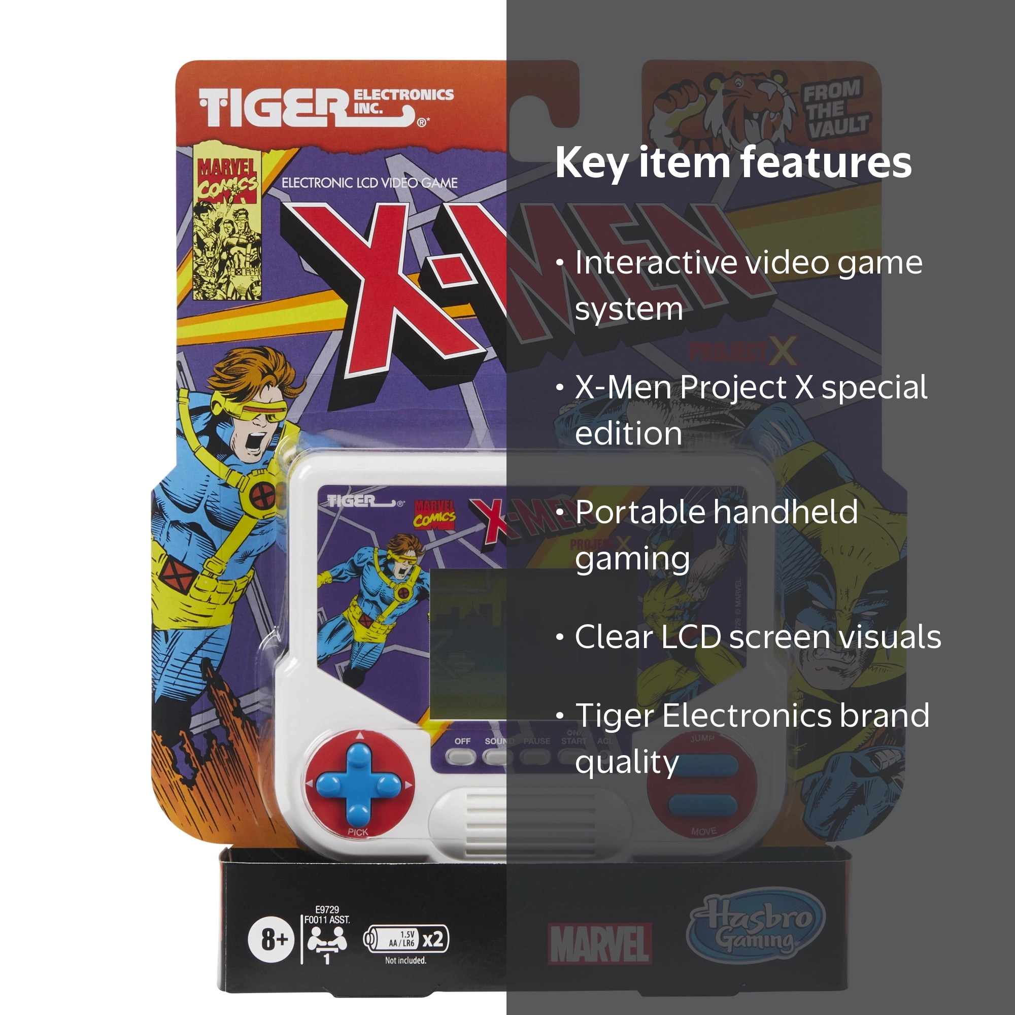 Tiger, Handheld LCD Video Game System, Multicolor, X-Men Edition