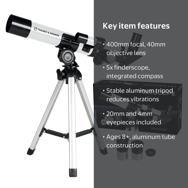 Thames & Kosmos, Telescope, 400-mm Focal Length, Children Ages 8+