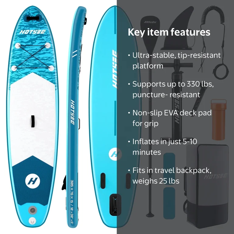 10ft Inflatable Stand up Paddle Board 6