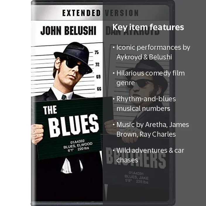 The Blues Brothers (DVD) MPAA R Rating Comedy Movie - Walmart.com