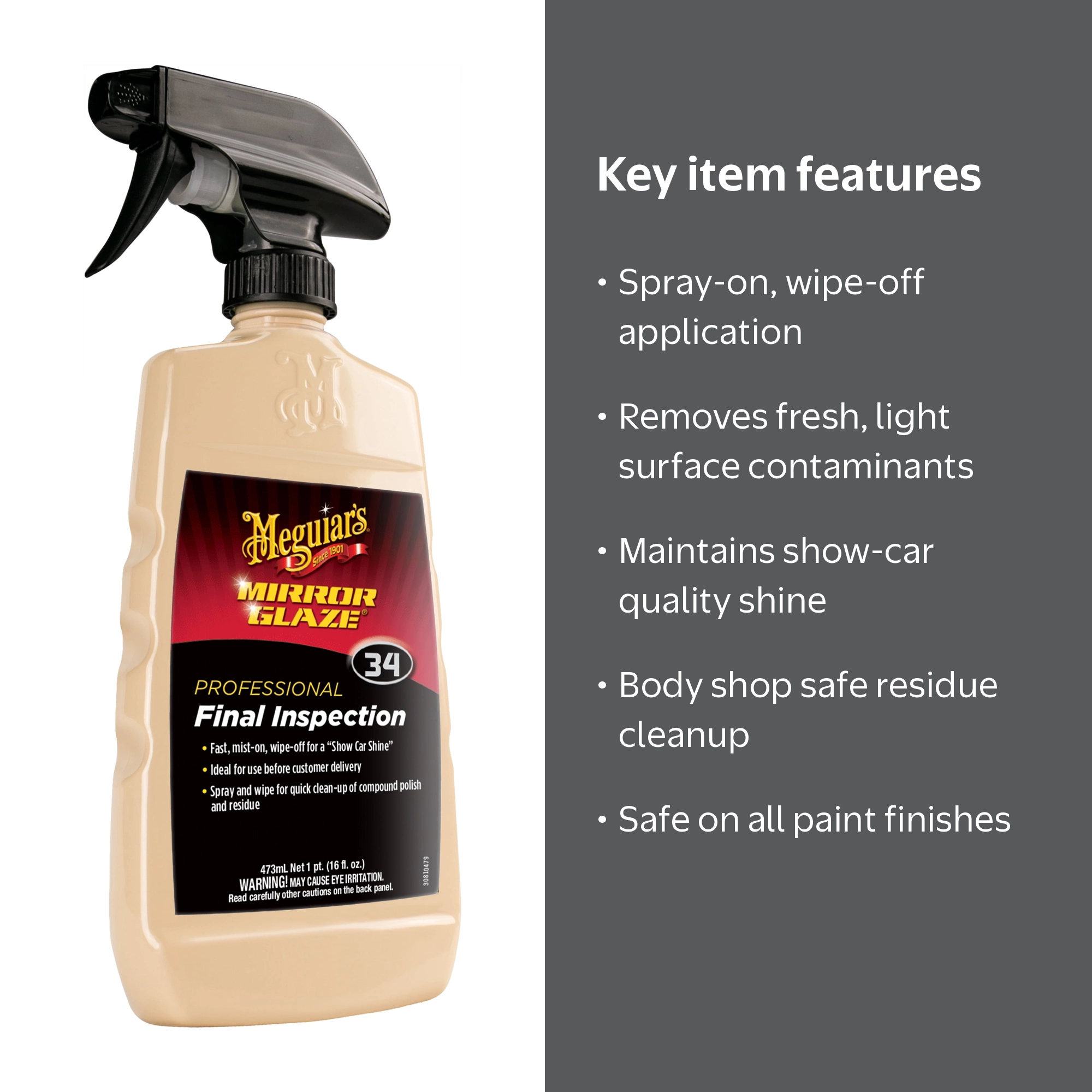 Meguiar's M34 Mirror Glaze Car Polish Liquid – Professional
