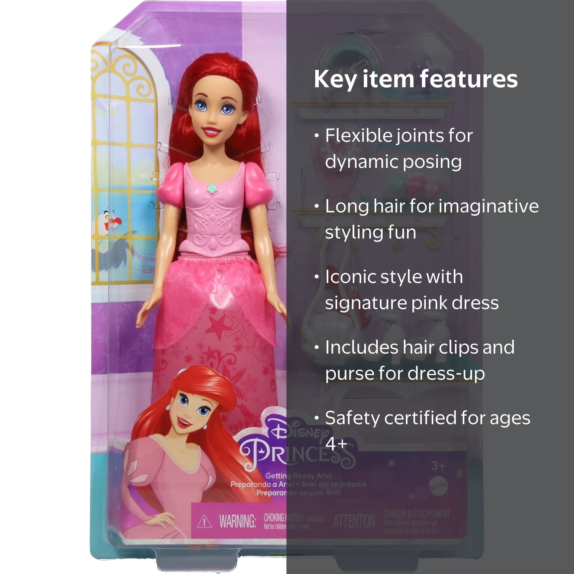 disney princess ariel doll with matching dress Disney Princess My Friend Ariel Doll with Child Size Dress Gift Set