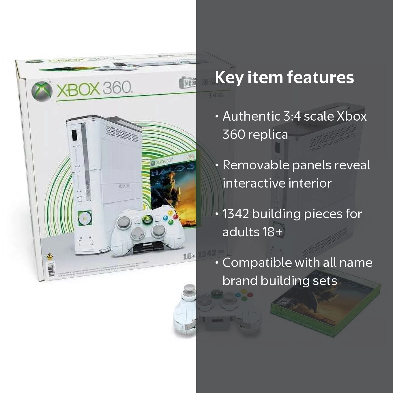 Microsoft Xbox 360 MEGA Showcase Collector Building Set - 1342pcs