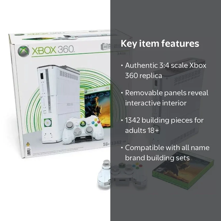 Xbox360 ペーパークラフト 立体Xbox360 ファミ通付録 未開封 Microsoft Xbox 360 MEGA Showcase Collector Building Set - 1342pcs