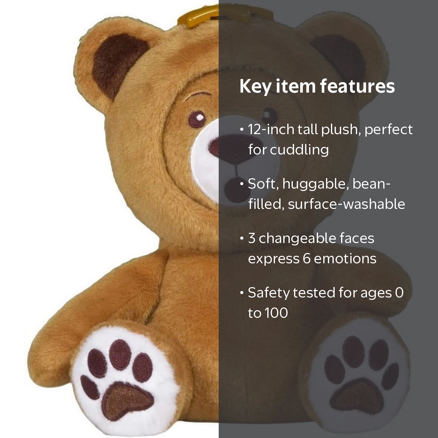 TriAction Toys, Teddy Bear Plush, 12