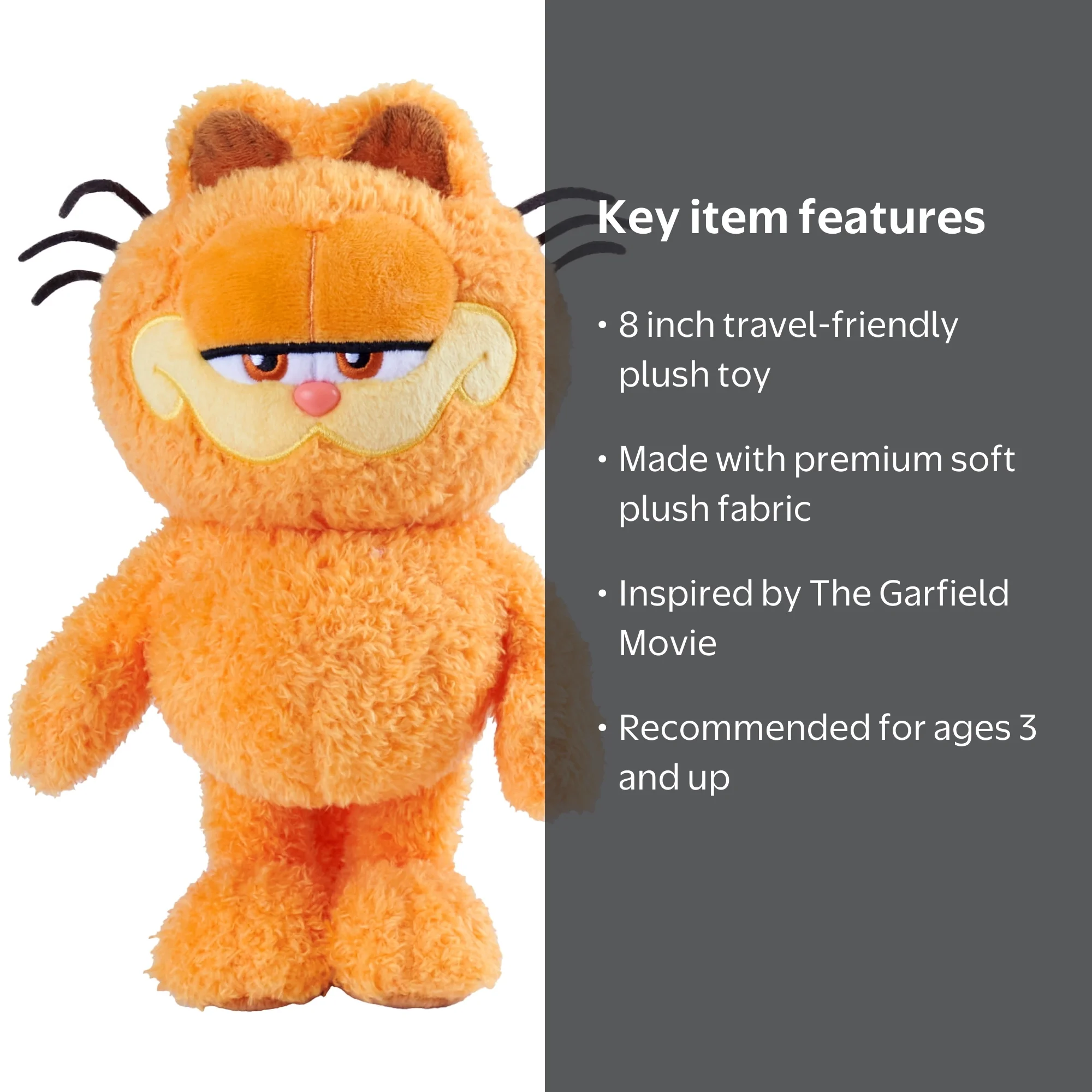 Goliath The Garfield Movie- Animagic 8'' Plush, Soft Cuddly Toy