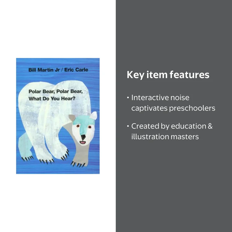 Bill Martin, Children's Picture Book, Polar Bear, What Do You Hear