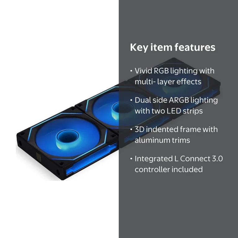 Lian Li UNI Fan SL-Infinity 120mm 3pk-ARGB Fan with Controller