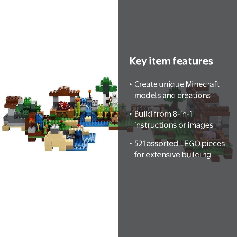 Pre-Owned Minecraft Crafting Box Set LEGO 21116 [Damaged Package