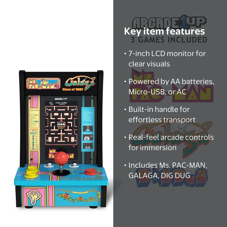 Arcade1Up, Countercade, Class of 81Ms PAC-MAN GALAGA, 7