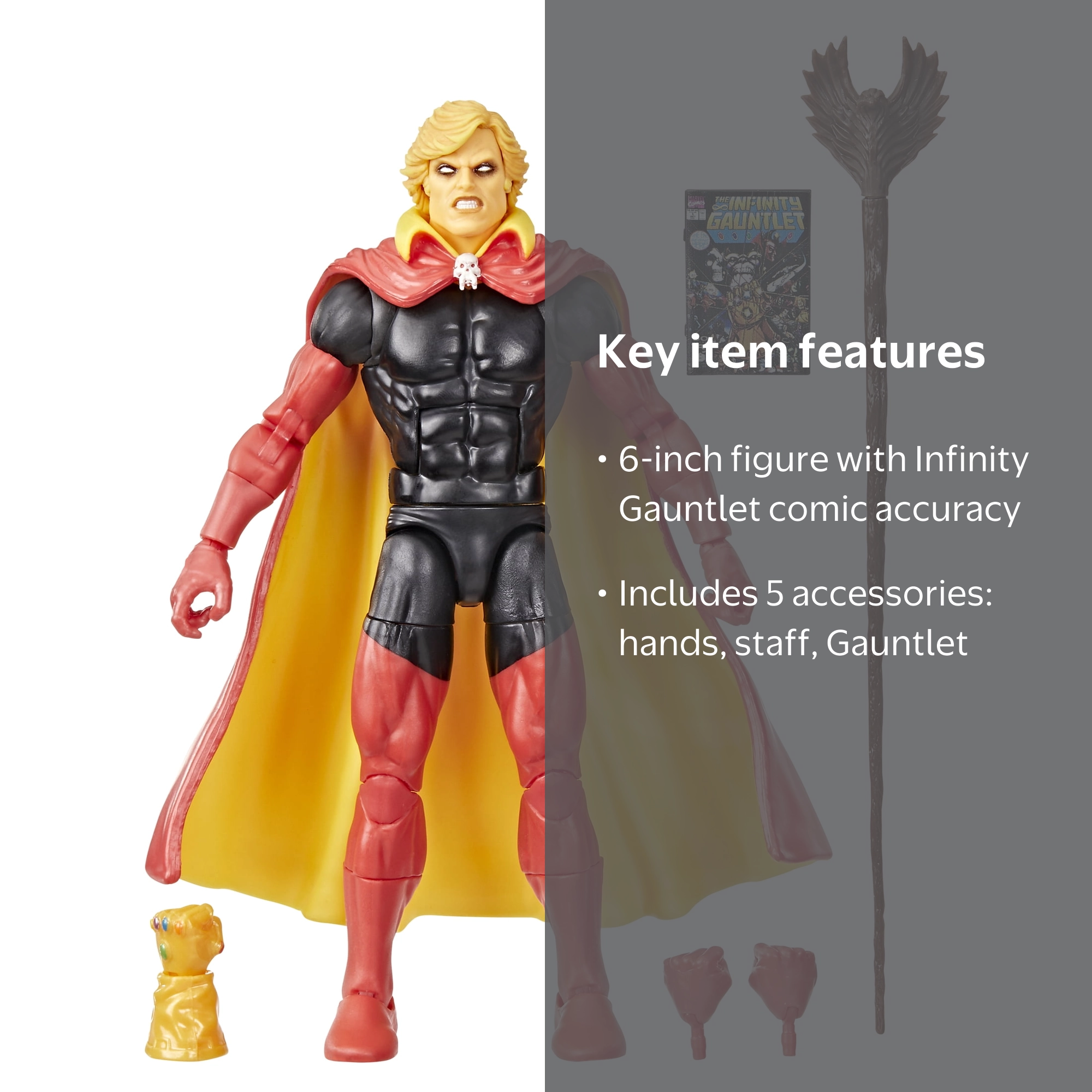 Marvel Legends Series Adam Warlock, Infinity Gauntlet Comics