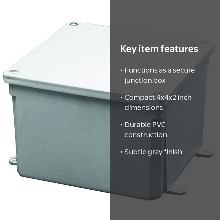 4 in. x 4 in. x 2 in. PVC Junction Box