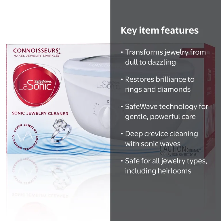 Free Shipping! Connoisseurs SafeWave Dual-Tank Sonic Jewelry