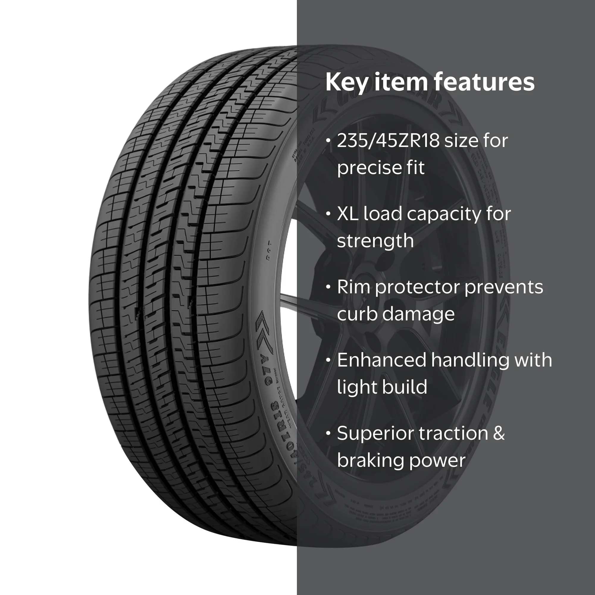 Goodyear Eagle Exhilarate High Performance Tire, 235/45R18 99Y XL