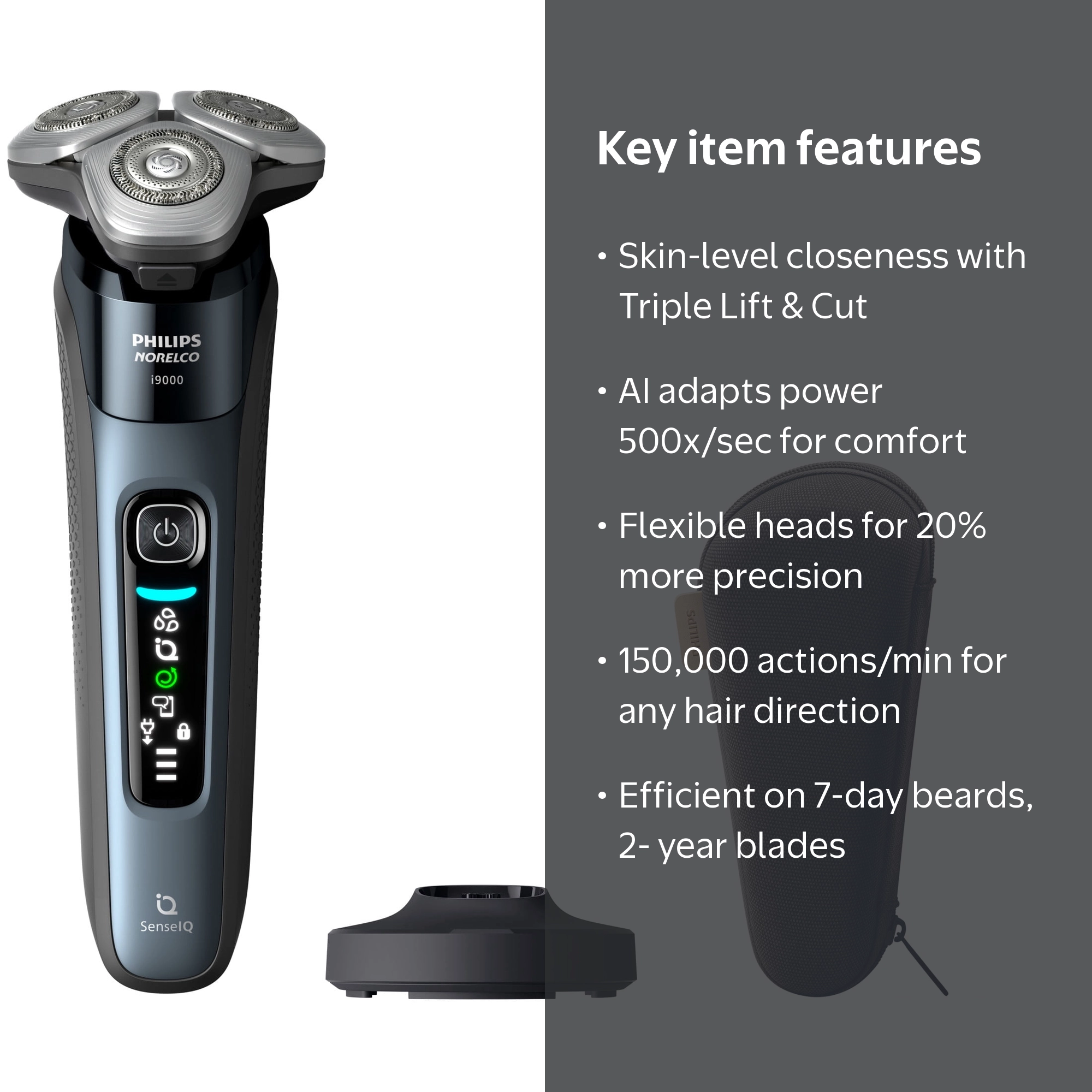 Philips Norelco Shaver I9000, Wet & Dry Electric Shaver
