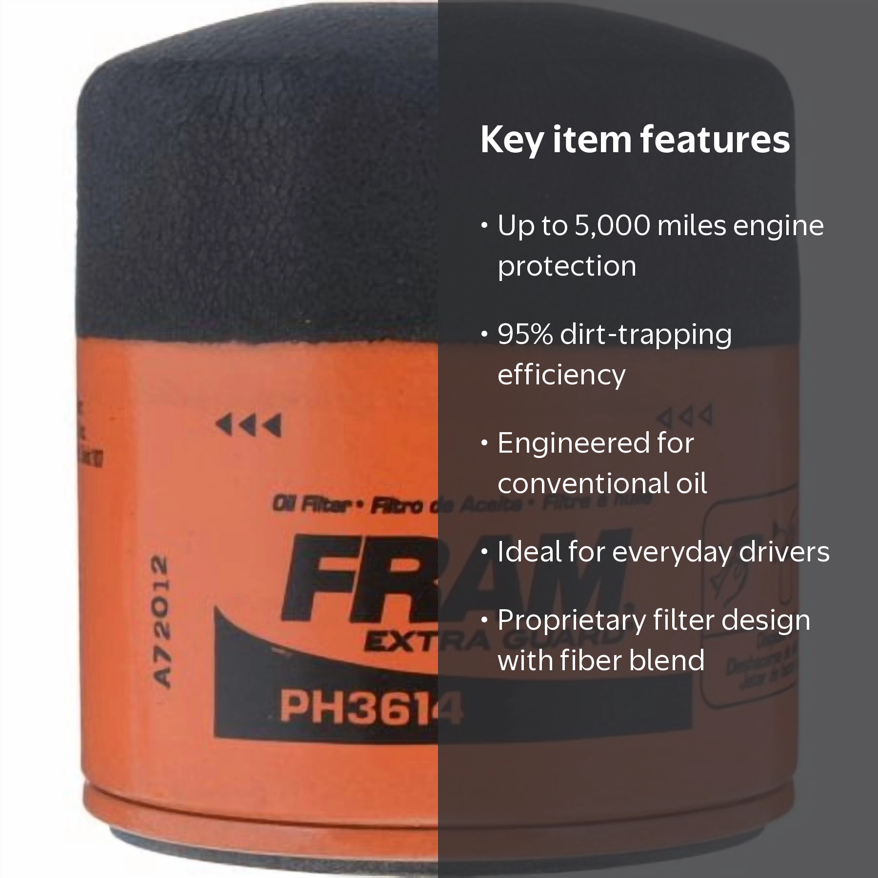 FRAM PH3614 Extra Guard Spin-On Oil Filter - Walmart.com