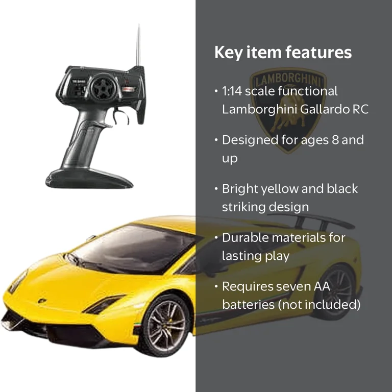 Lamborghini RC Cars Lambo Gallardo Sport Racing Toy Car for Kids 4