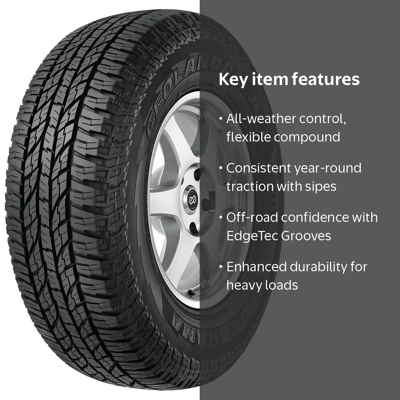 Yokohama Geolandar A/T G015 255/70R18 113H RBL All-Terrain Tire
