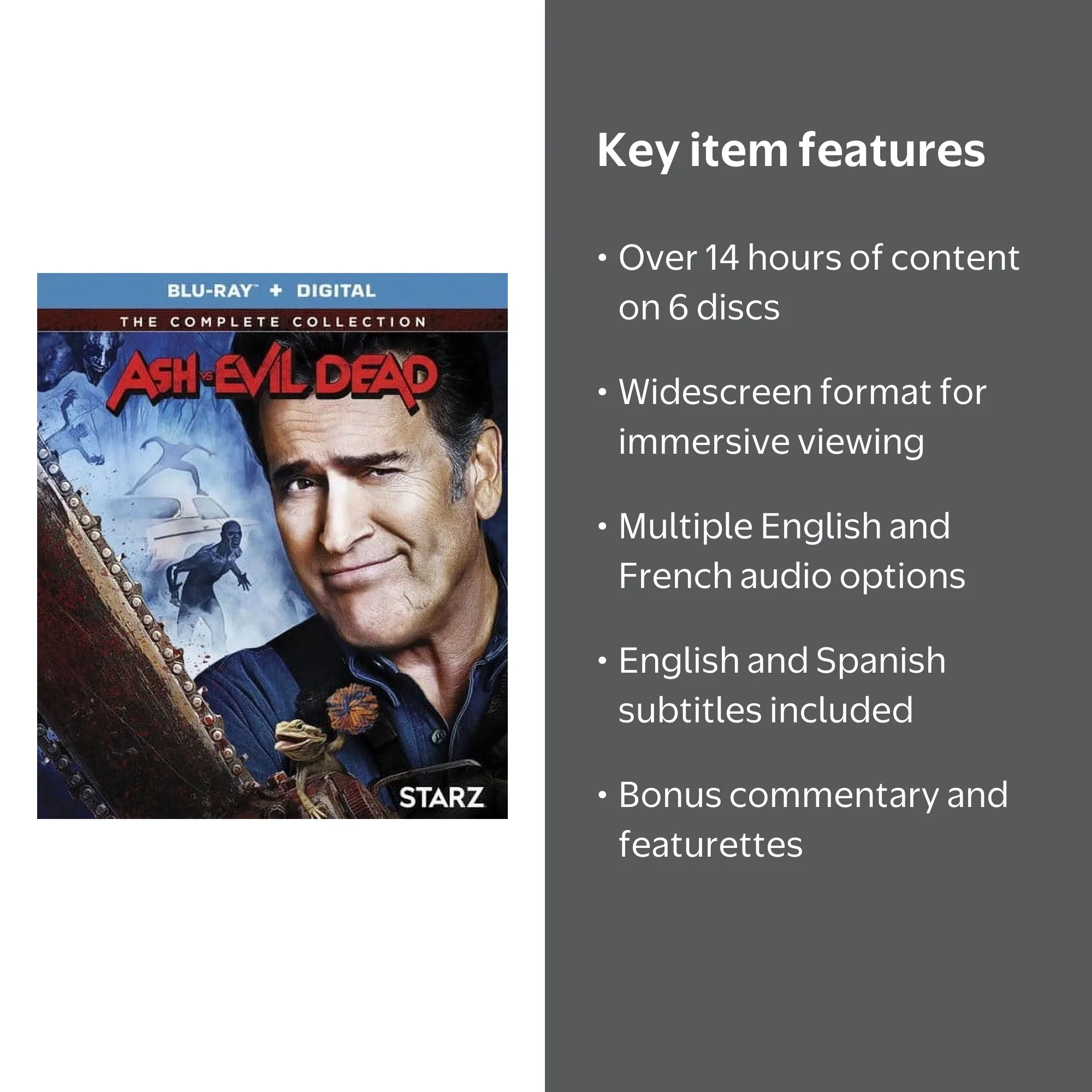 Lionsgate Ash vs. Evil Dead: The Complete Collection, Blu-ray, 6