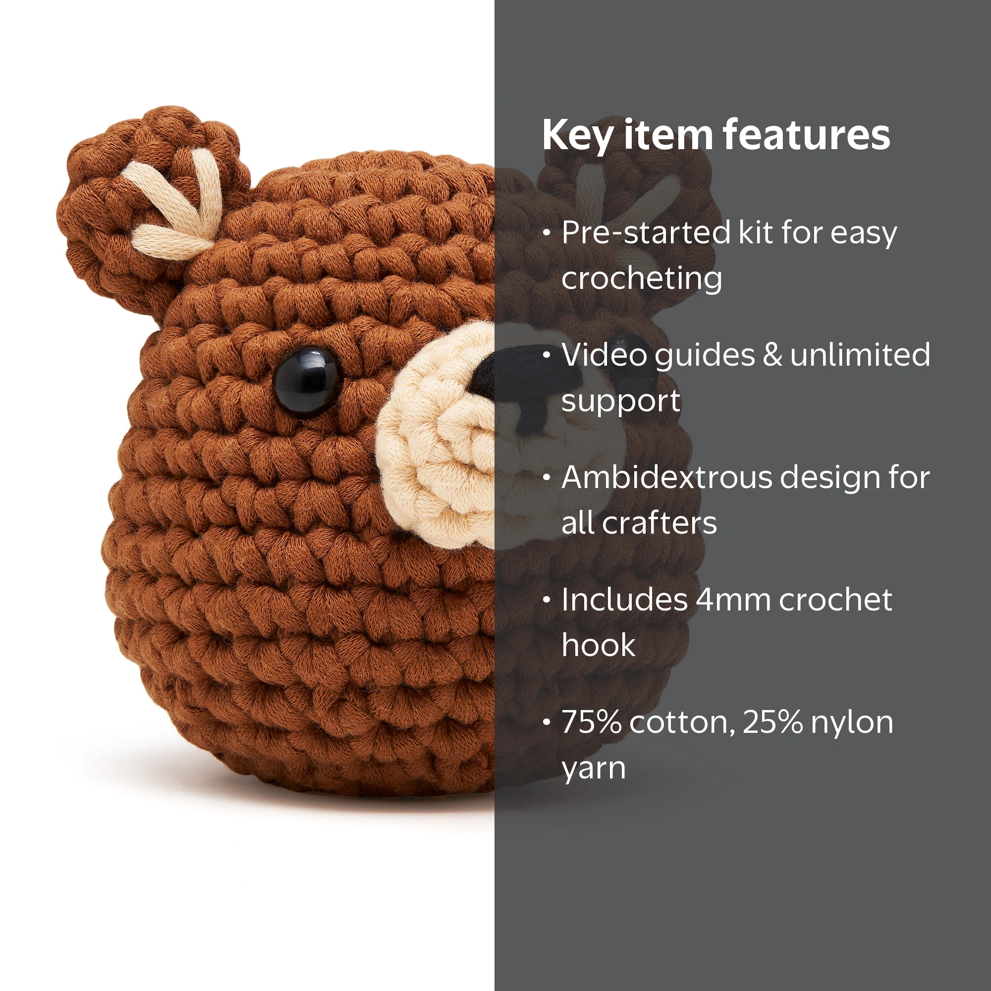 The Woobles Beginner Crochet Amigurumi Kits - Walrus - Walmart.com