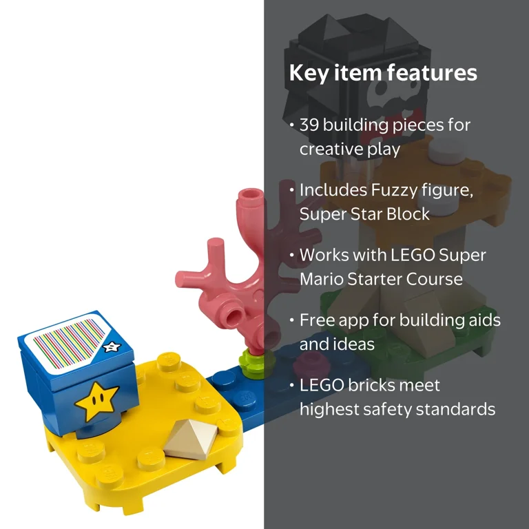 マリオ LEGO Super Mario Fuzzy & Mushroom Platform Set 30389 Toy (39