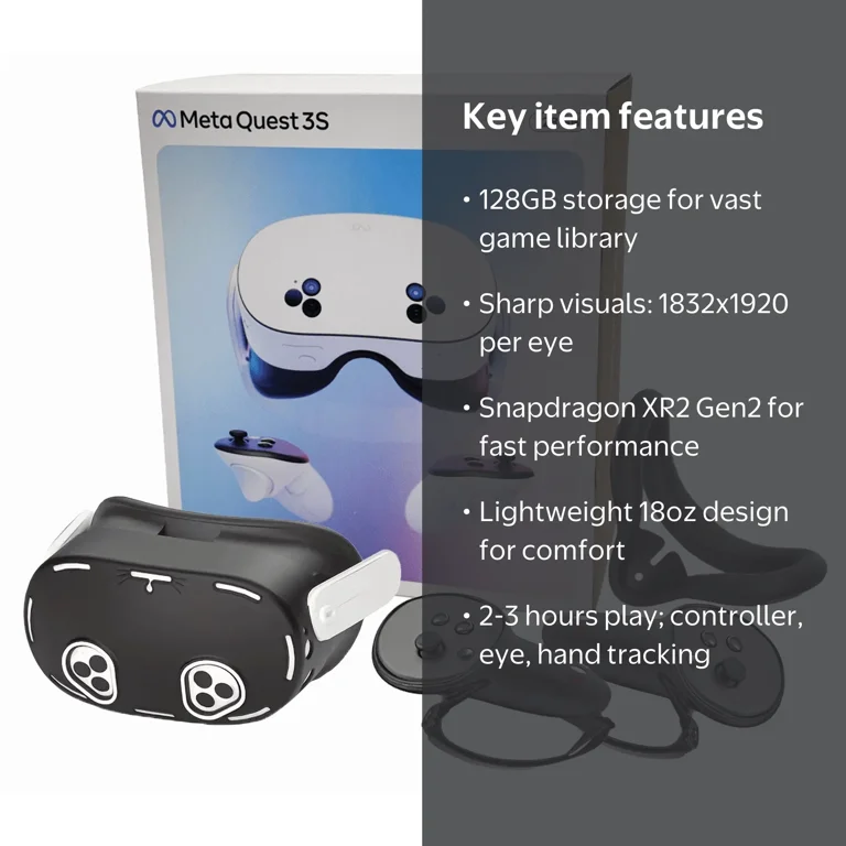 Meta Quest 3S 128GB All-In-One VR Headset for 2025-2026 Holiday